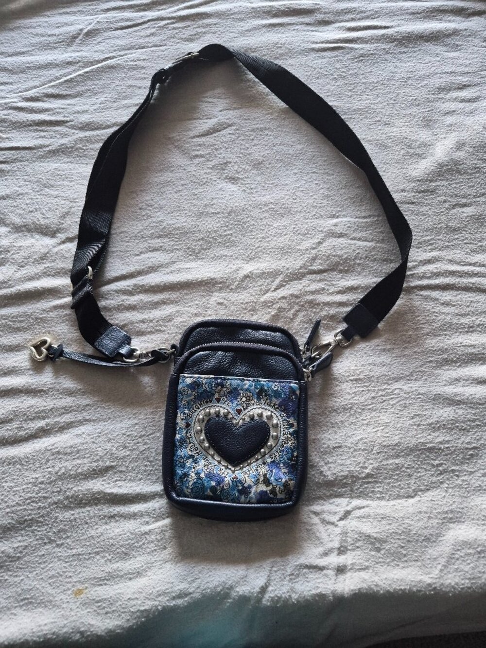 Brighton small leather cross-body bag